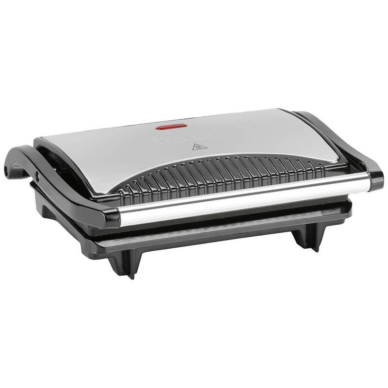Tristar GR-2846 Kontaktgrill 700W Edelstahl Antihaftbeschichtung Sicherheitsv... - 8713016028464