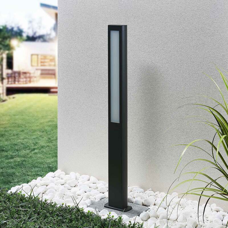 Lucande Wegeleuchte Mhairi LED Gartenlampe anthrazit 100cm 1200 Lumen IP54 - 4251096556902