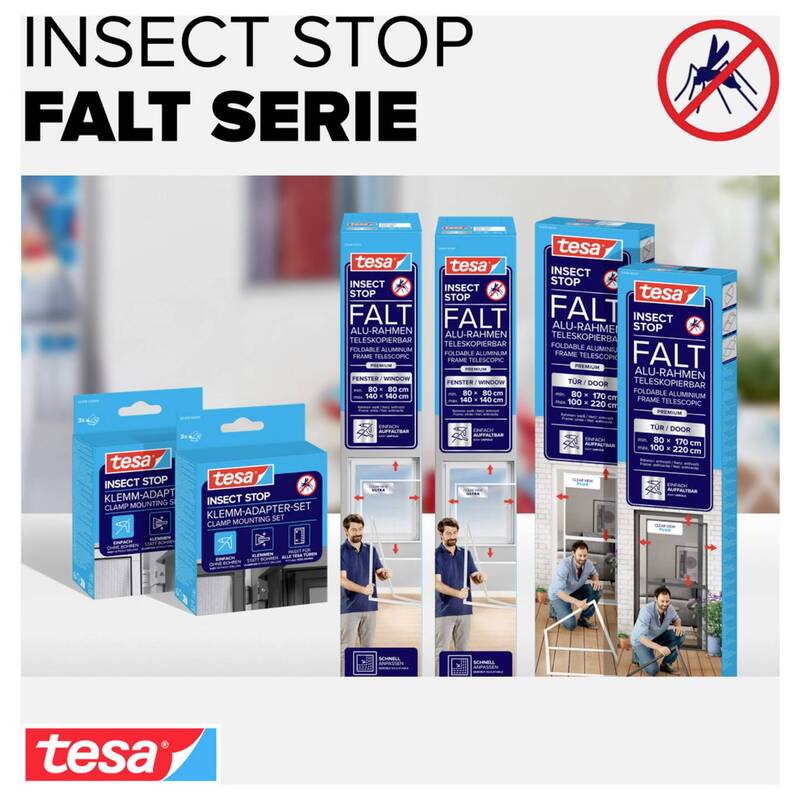 Tesa Fliegengitter Adapter-Set Insektenschutz für Tesa Fliegengitter weiß 1 St. - 4063565057830