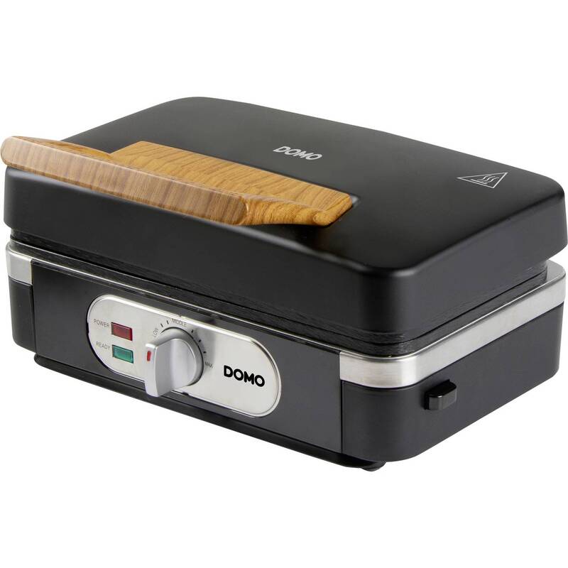 DOMO Sandwichmaker 3-in-1 Croque Waffel Grill Schwarz 1100W Küchenhelfer schwarz - 5411397168528