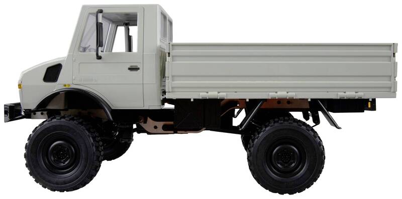 Amewi Unimog 1:12 RTR 4WD RC Modell LKW mit LED-Beleuchtung und Akku - 4260768519145