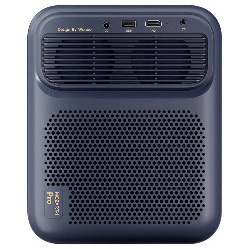 Wanbo Beamer Projektor 1920x1080 Full HD 1200 ANSI-Lumen Lautsprecher schwarz - 6970885350955
