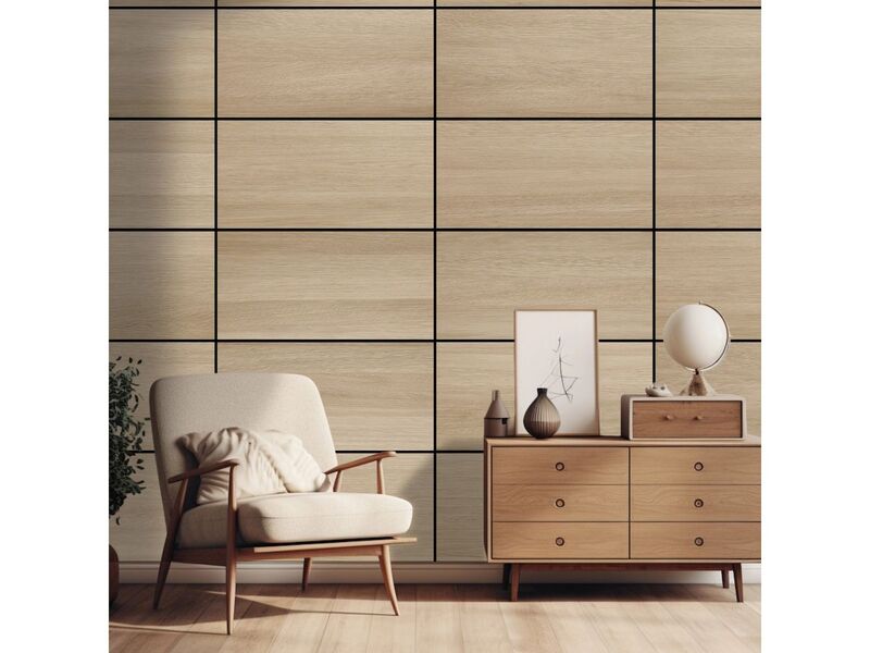 Amadeo Wandpaneel AkustikBoard Eiche Natur 3 Stück Schallabsorber 80x40cm - 9180007771156