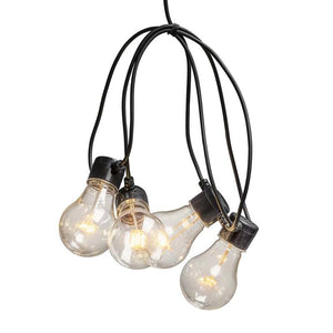 B-Ware Konstsmide Lichterkette Garten 20x Birne warmweiß dimmbar schwarz 950cm IP44