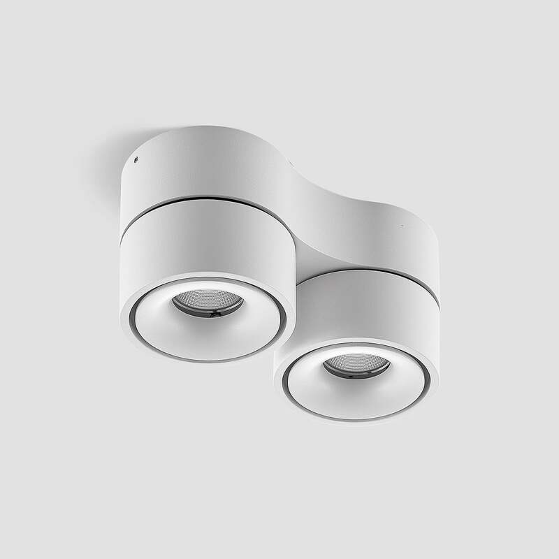 Arcchio Deckenstrahler Spot LED weiß Rotari Aluminium Lampe warmweiß dimmbar - 4251096579369