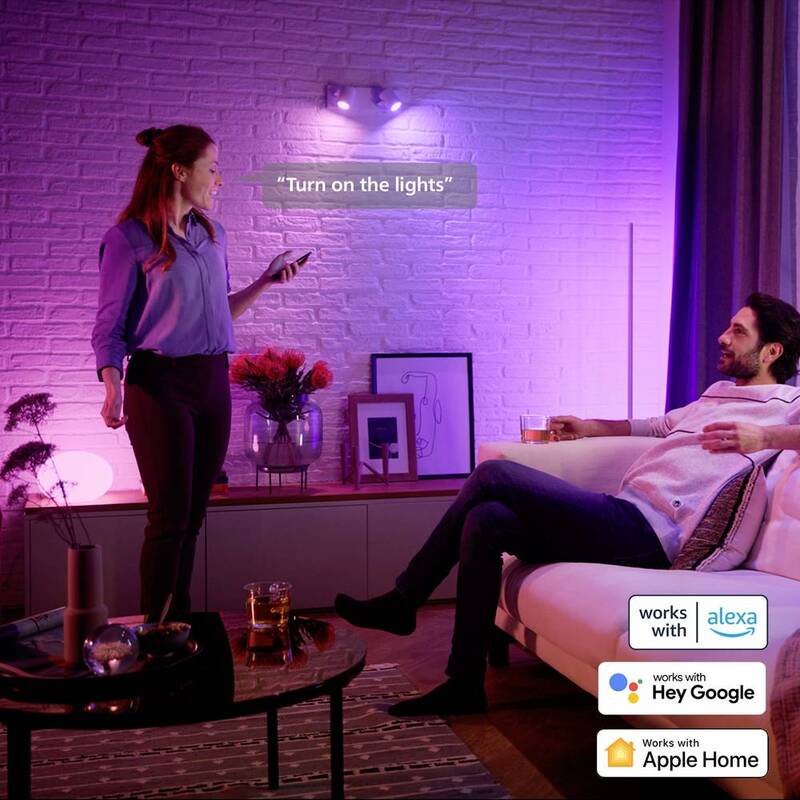 Philips Hue GU10 Smart Spot LED Leuchte dimmbar 4,2W 3er Set mehrfarbig weiß - 8720169229877