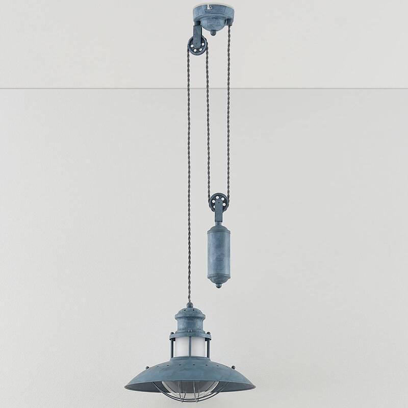 Lindby Louisanne Hängeleuchte Deckenlampe Pendelleuchte Lampe 1-fl E27 betongrau - 4251096532791
