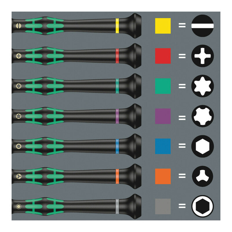 WERA Elektronik-Schraubendreher Schraubendreher-Sortiment Kraftform-Micro - 4013288194831