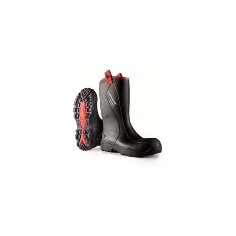 Dunlop Sicherheitsstiefel PUROFORT+ RUGGED FULL SAFETY S5 Gr. 47 Herren schwarz - 8713197044994