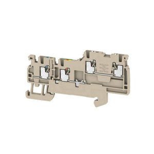 B-Ware Weidmüller Reihenklemme Aktorenklemme 3,5 mm Zugfeder Hutschiene Grau 100 Stück