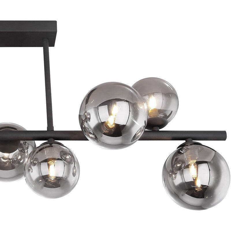 Globo Deckenleuchte Deckenlampe Riha LED Lampe Leuchte warmweiß schwarz 87x28cm - 9007371393039