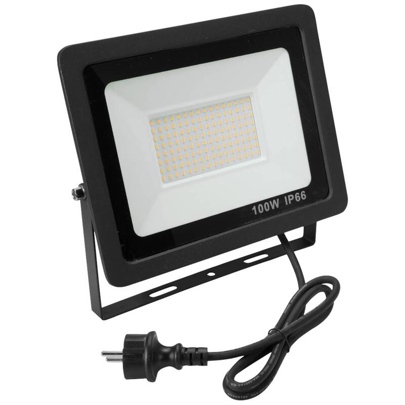 Eurolite Außenstrahler FL-100 SMD CW LED Flutlicht 100W Kaltweiß IP66 schwarz - 4026397695830