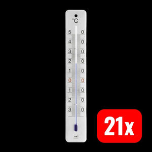 B-Ware TFA Edelstahl Innen-Außen-Thermometer 280mm Wandmontage Silber 84g