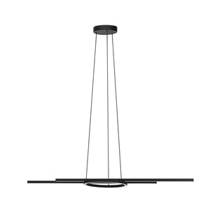B-Ware Eglo LED Hängeleuchte Zillerio-Z dimmbar schwarz CCT Lichtfarbe 116x30cm