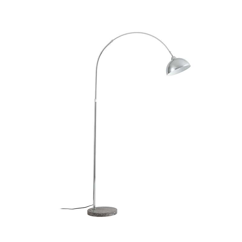Lindby Stehleuchte Tonka Stehlampe LED E27 chromfarben grau 185cm - 4255830910753