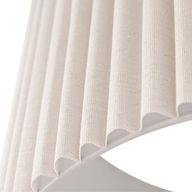 Lindby Deckenleuchte Libbie Ø 45 cm creme Textil dimmbar E27 15 W LED - 4255830903663