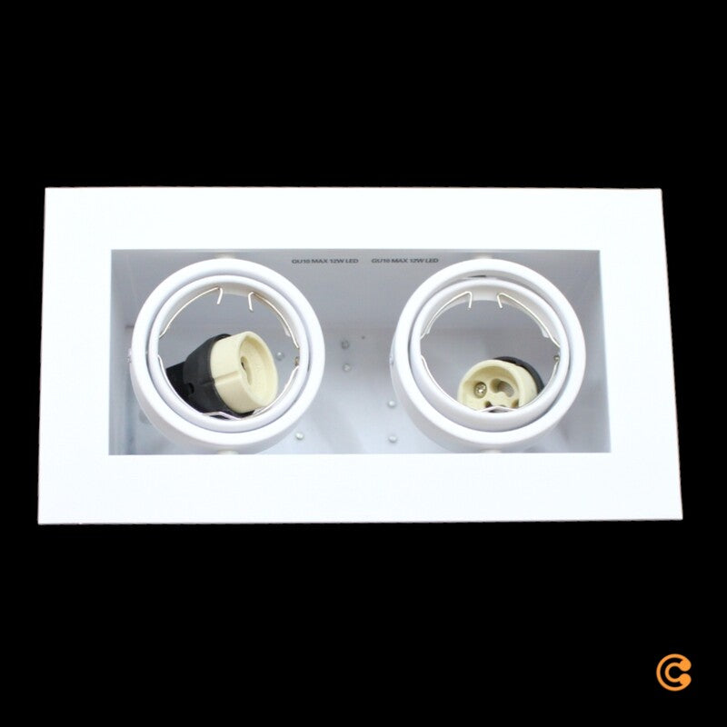 Arcchio Taneja Einbauleuchte zweiflammig weiß Deckenlampe Deckenleuchte Lampe - 4251911708127