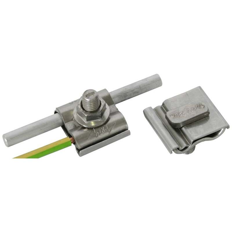 DEHN Erdungsklemme Anschlussklemme Montage Edelstahl 4-50mm2 Rundleiter 10 STÜCK - 4013364138667