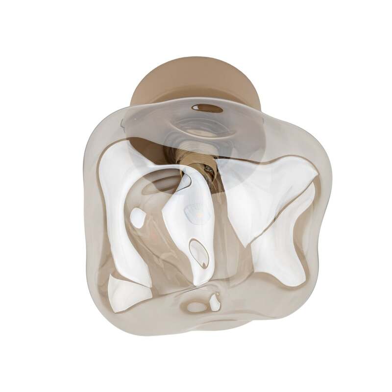 TK-Lighting Deckenleuchte Lava LED Lampe dimmbar sand grau Ø15cm 17cm hoch - 5906135111046