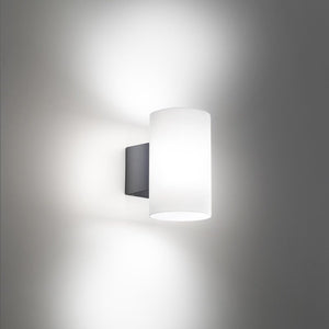 B-Ware AILATI Außenwandleuchte Wandlampe LED Bianca dunkelgrau Kunststoff