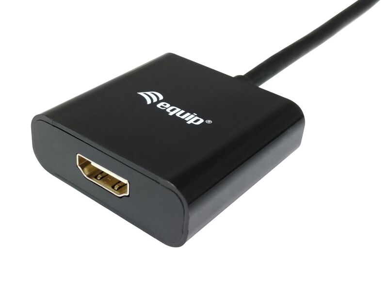 EQUIP Adapter Konverter DisplayPort auf HDMI Kabel Set Video Anschluss Buchse - 4015867178065