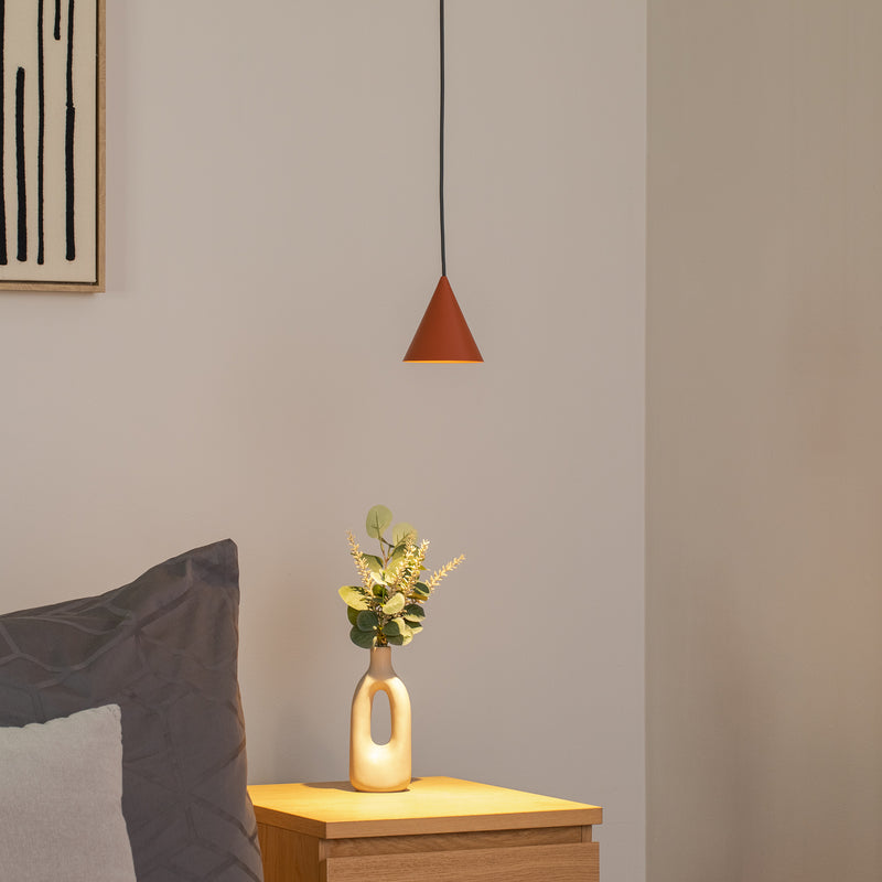 Nowodvorski Hängeleuchte ZENITH LED Pendelleuchte dimmbar terracotta Ø11cm - 5903139114561