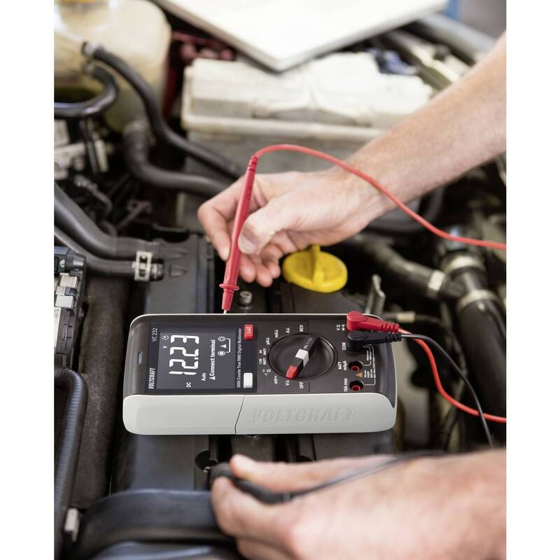 VOLTCRAFT VC232 Hand-Multimeter digital 600V True RMS mit Taschenlampenfunktion - 4064161218014