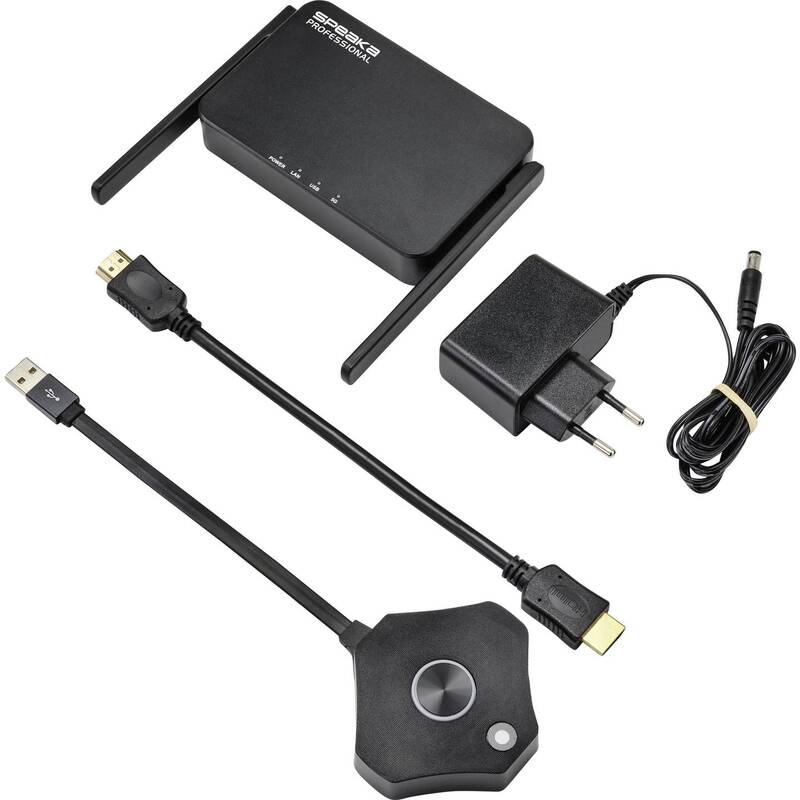 SpeaKa Professional Drahtloses Full HD Präsentationssystem HDMI-Präsentation 77 - 4064161185064