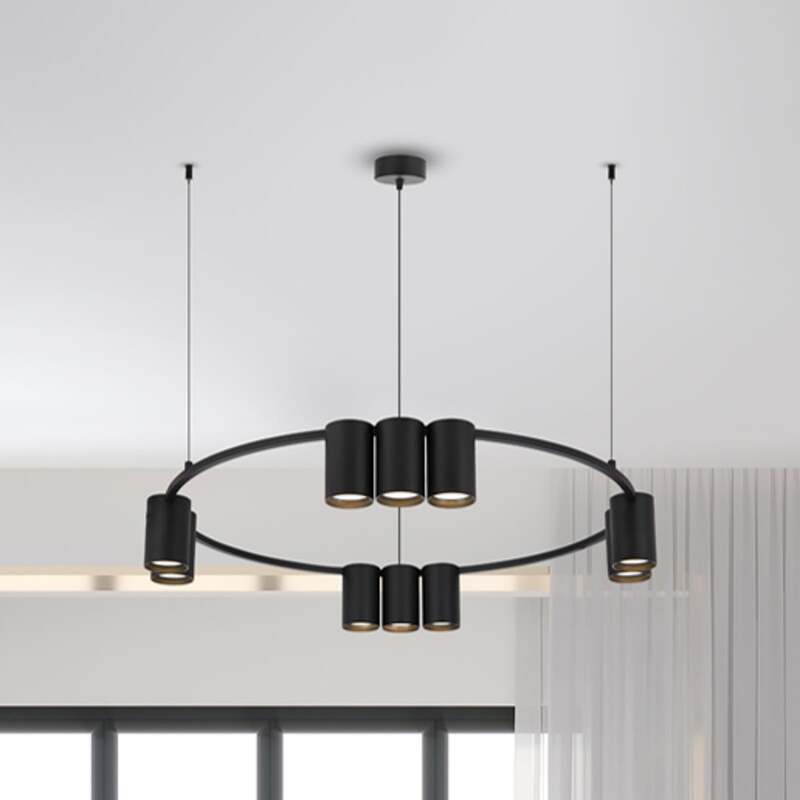 Hängeleuchte Pendelleuchte Genesis Aluminium schwarz Lampe Leuchte 60 cm - 5902693803737