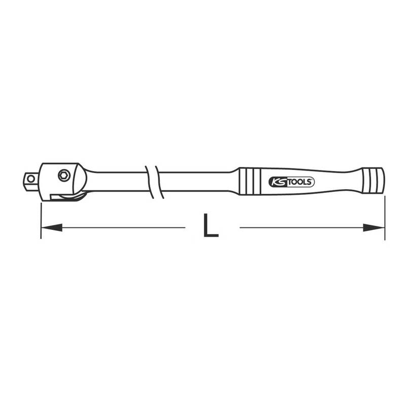 KS Tools Gelenkgriff 3/4" Antrieb 1030mm Chrom Vanadium Werkzeug für Werkstatt - 4042146146941