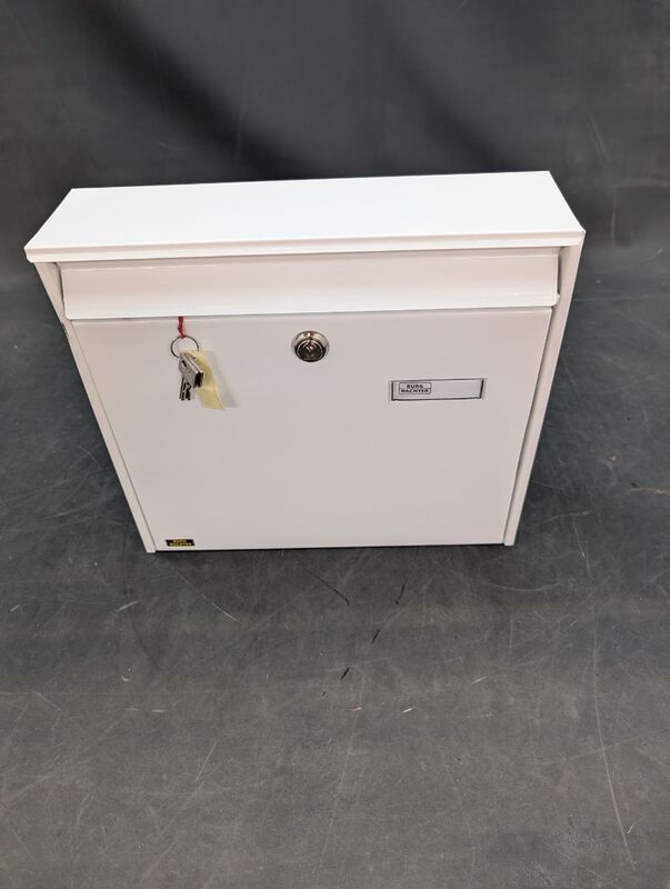 Burg Wächter Briefkasten Potsdam 877 DIN C4 Öffnungsstopp weiß funktional 78cm - 4003482202609