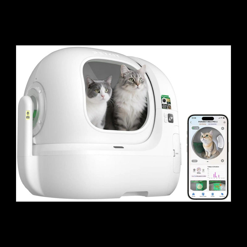 PETKIT Katzentoilette Max Pro 2 offene Katzentoilette weiß ABS PP TPE 12V - 6975069306278