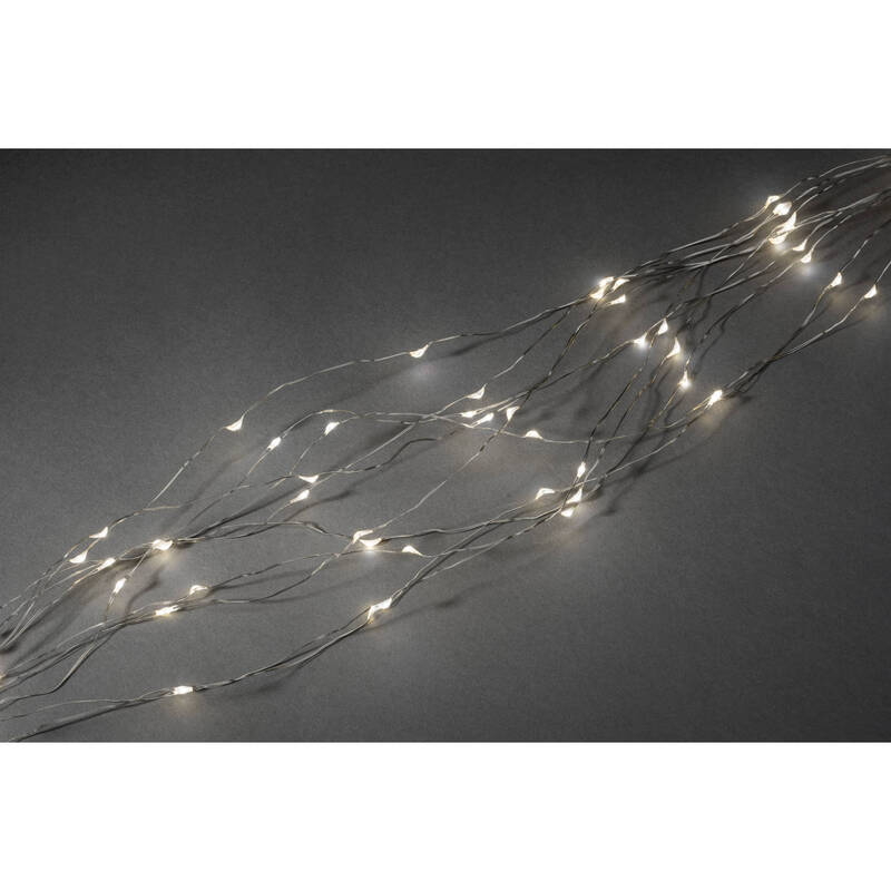 Konstsmide Lichterkette Weihnachtsbaumkette Christbaum-Kette Tropfenlametta LED - 7318306383196
