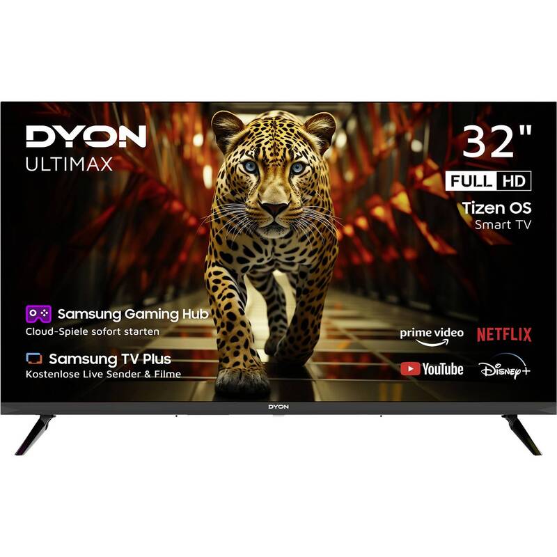 DYON Ultimax 32F-TI LED-TV 80 cm Full HD Smart TV WLAN 3 HDMI 2 USB schwarz - 4260552544322