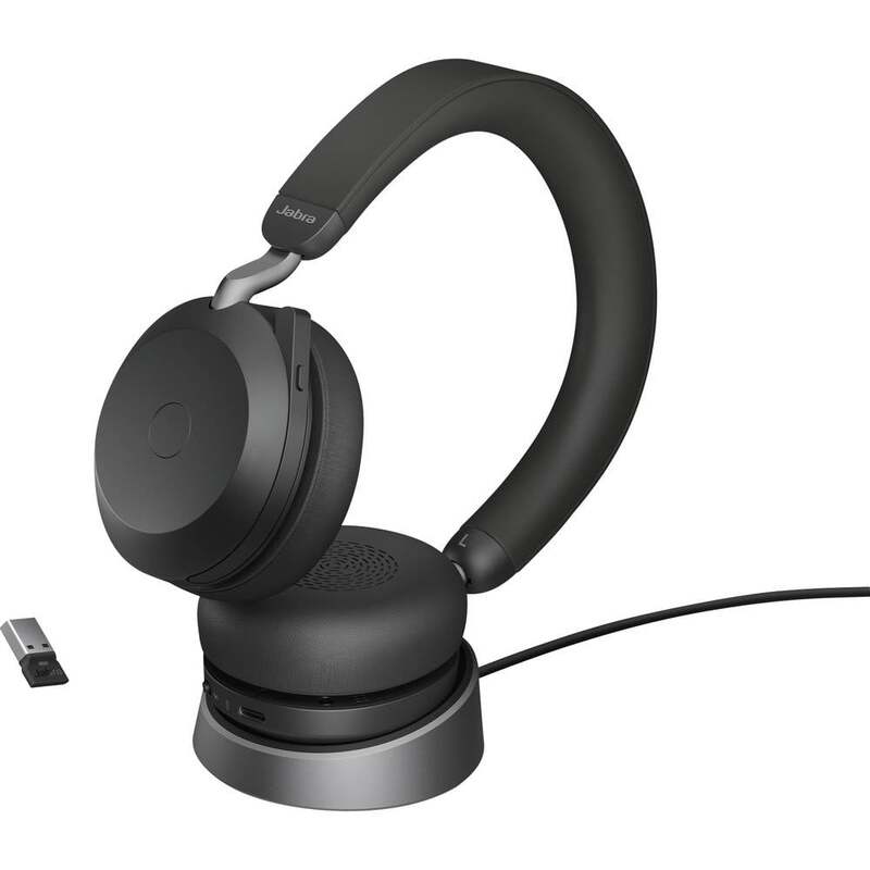 Jabra Evolve2 65 MS Telefon Over Ear Headset Kopfhörer Bluetooth SIEHE TEXT - 5706991024401