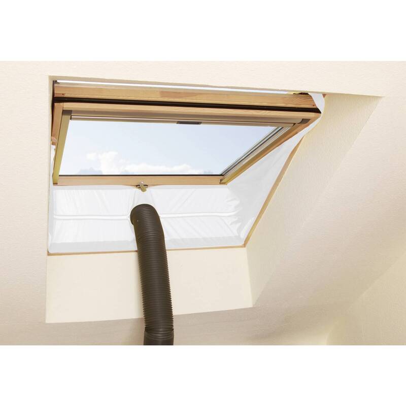 Klima1stKlaas 5752 Warmluftstopper Monoblock 400 cm Weiß Reißverschluss - 4250225757524