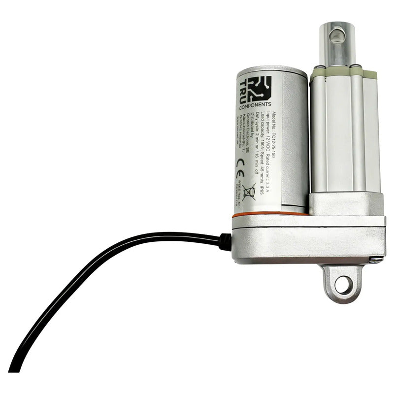 TRU COMPONENTS Elektrozylinder TC12-25-150 12V DC 150N Hublänge 25mm Schubkraft - 4064161408798