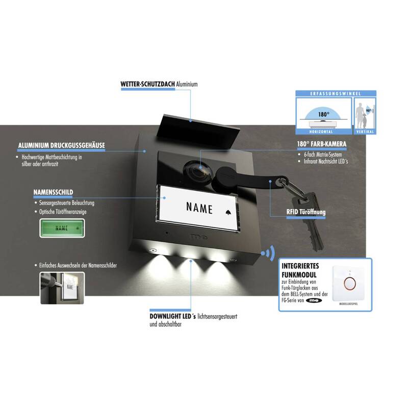 m-e modern-electronics Video-Türsprechanlage VDV-2010 A Kabelgebunden System - 4250109190416