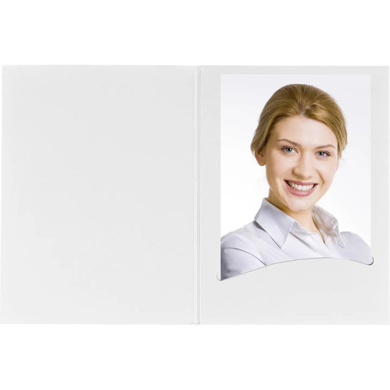 Daiber Fotohüllen Passbildmappen 100 Stück weiß sichere Aufbewahrung 7x10cm - 4019518013910