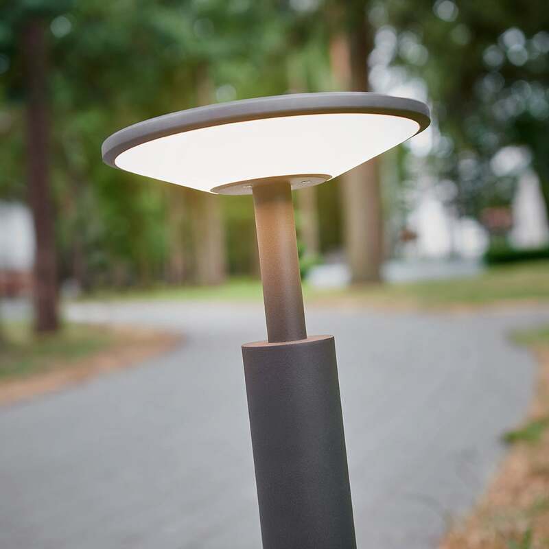 Lucande Wegeleuchte Gartenleuchte Fenia LED Pollerleuchte anthrazit 60cm IP65 - 4251096547979