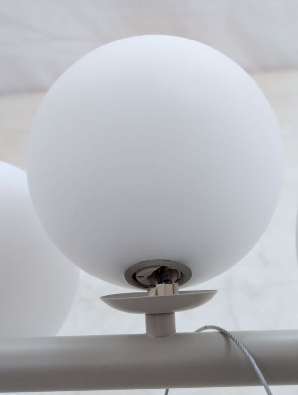 KARE Hängeleuchte Scala Balls LED Pendelleuchte dimmbar greige 150cm 6-flammig - 4025621575467