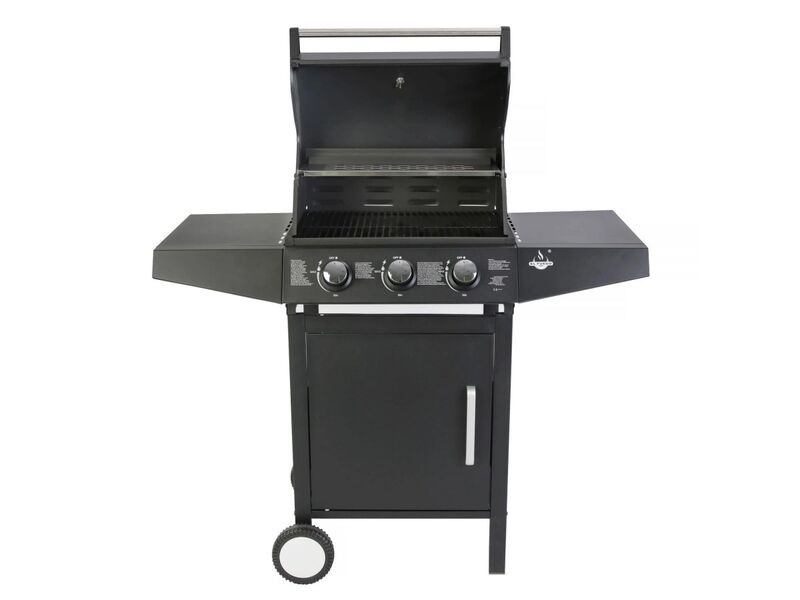 El Fuego Gasgrill San Angelo 3 Brenner Grillfläche 51,5x37,5cm schwarz 8,4kW - 4250373205816