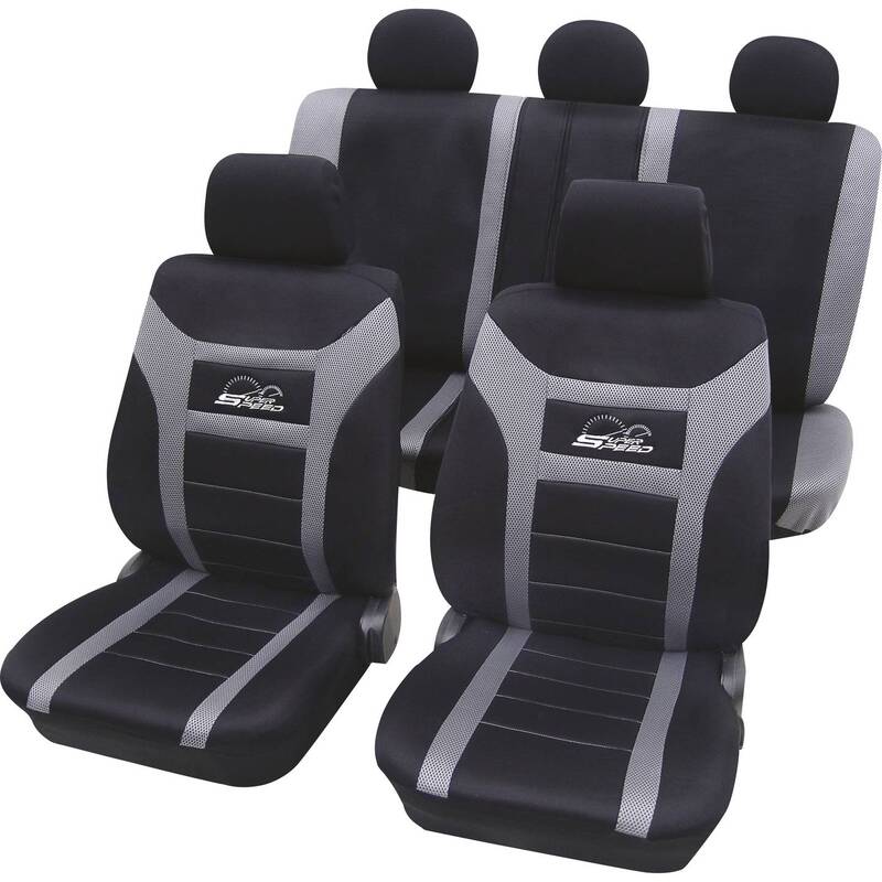 HP Autozubehör Sitzbezug Polyester Anthrazit Fahrersitz Beifahrersitz Rücksitz - 4007928229168