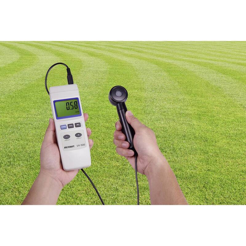 Voltcraft UV-Messgerät UV-500 Strahlungsmessgerät 0.002-19.99mW/cm² digital 383g - 4053199529438