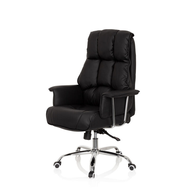hjh OFFICE Bürostuhl Chefsessel COMMANDER Schreibtischstuhl schwarz Kunstle242 - 4251084672331