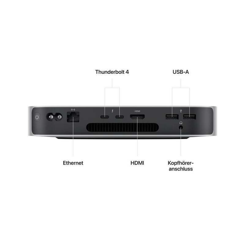 Apple M2 8-Core 16GB RAM 256GB SSD Mac Mini 2023 Neu Silber - 8592978430849