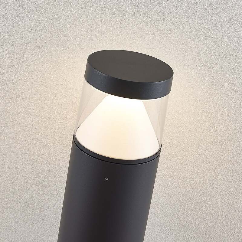 Lucande Pollerleuchte Pollerlampe LED Wegelampe Darja dunkelgrau Aluminium357 - 4251096556162