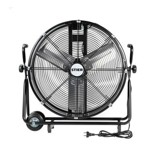 C-Ware STIER Trommelventilator fahrbar 330W Ø600mm Heizlüfter Ventilator IP44 mobil