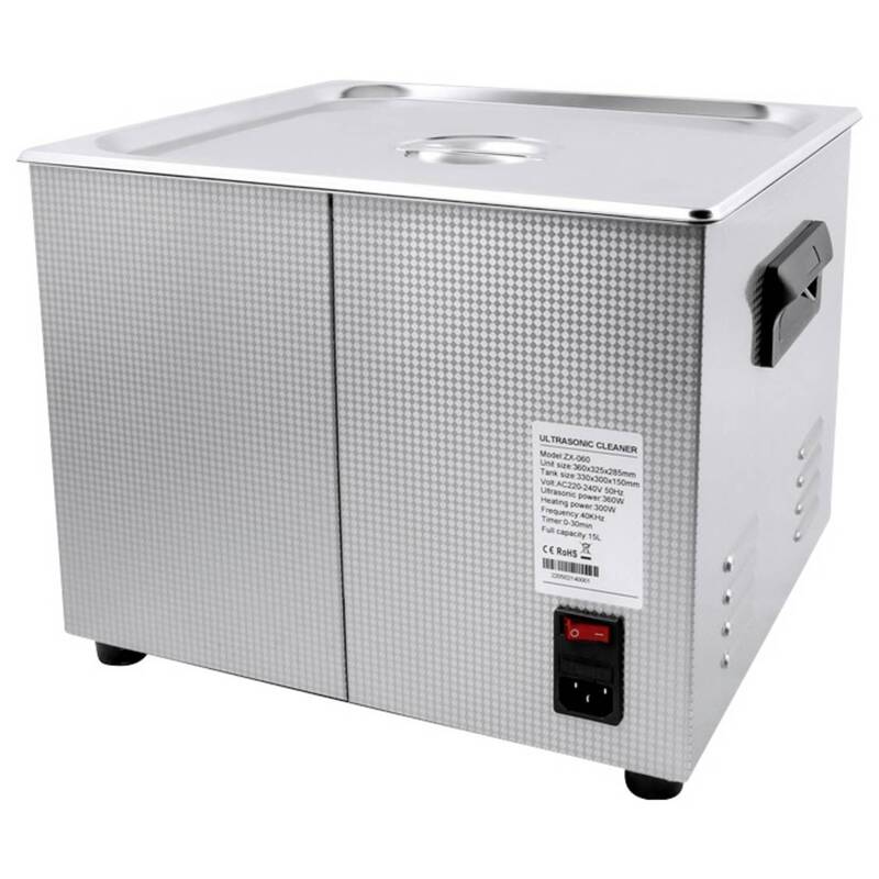 Toolcraft Ultraschallreiniger 15l Heizung Edelstahl 360W Reinigungskorb - 4064161340906