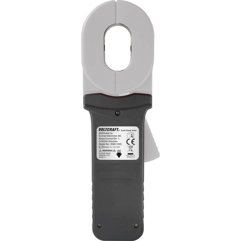 Voltcraft Erdungsmessgerät EMZ-1000 Zangenmessgerät 0,01-1200Ω digital 300 - 4064161168098
